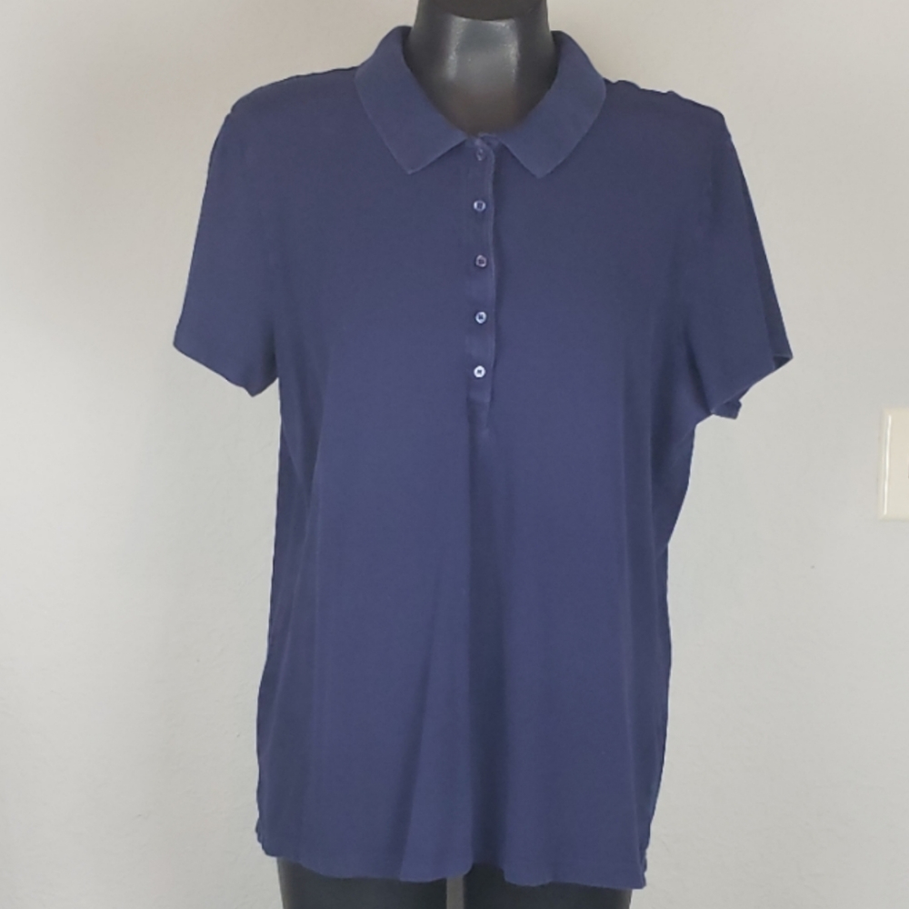 Faded Glory Blue Polo Shirt